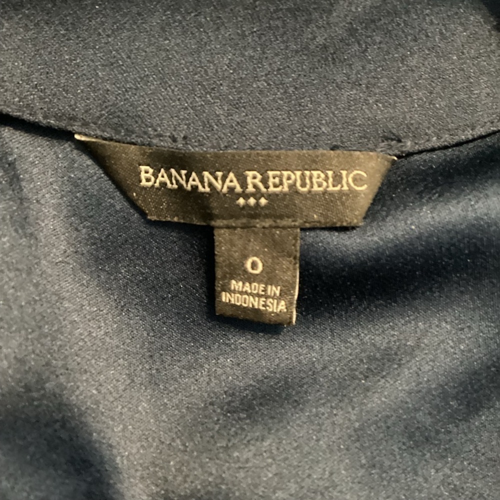 Banana Republic Lace Sleeve Mini Dress Size 0 Navy Blue - Picture 6 of 7
